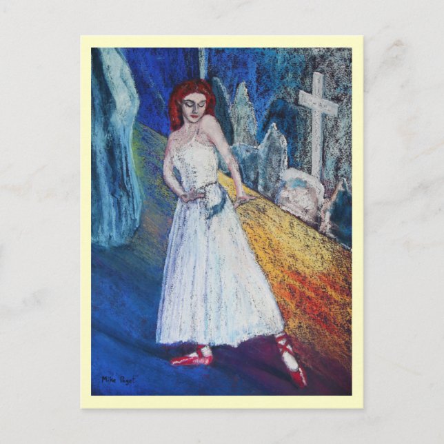 Postal Los zapatos rojos (Anverso)