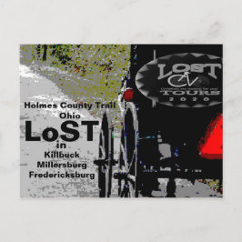 Postal LoST en el sendero del condado de Holmes, OH