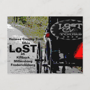 Postal LoST en el sendero del condado de Holmes, OH