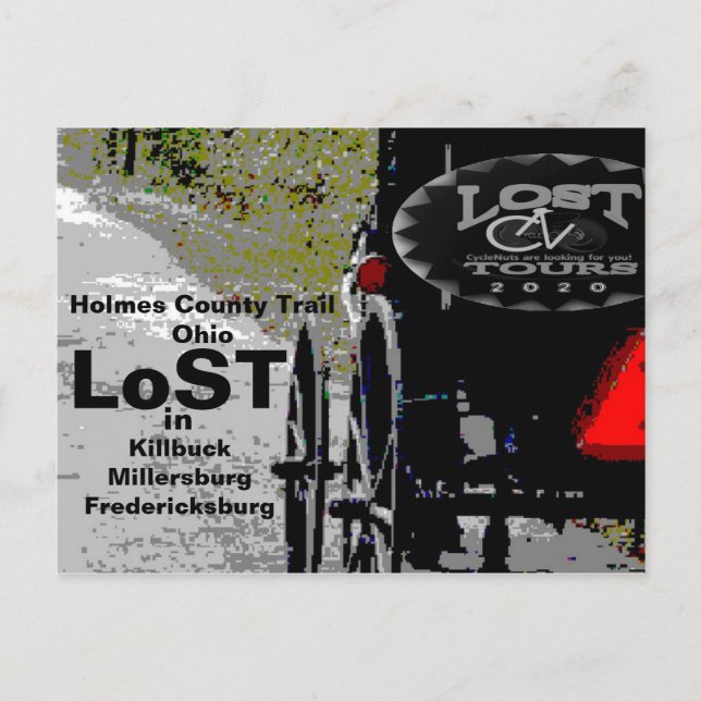 Postal LoST en el sendero del condado de Holmes, OH (Anverso)