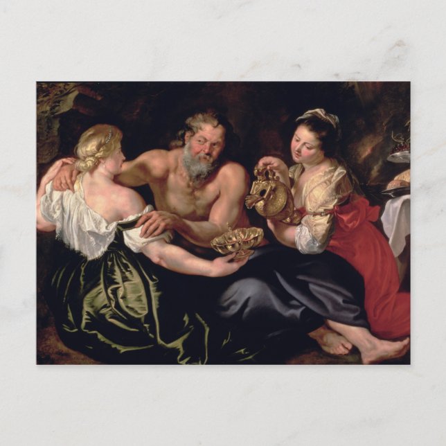 Postal Lot y sus hijas (Anverso)