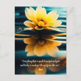 Postal Lotus Everything Beaumy Quote
