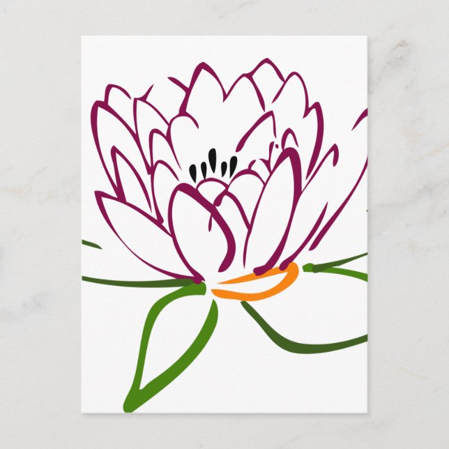 Postal Lotus Heart (Anverso)