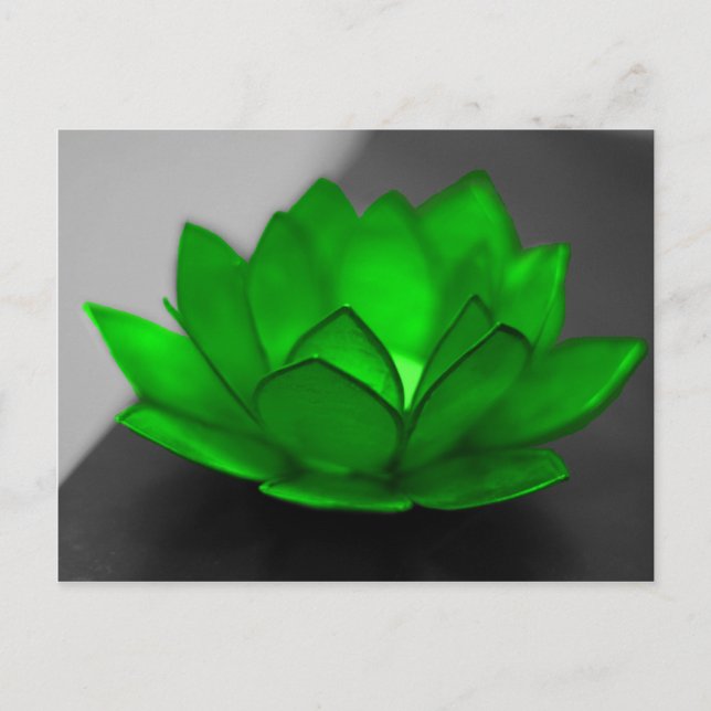 Postal Lotus verde (Anverso)
