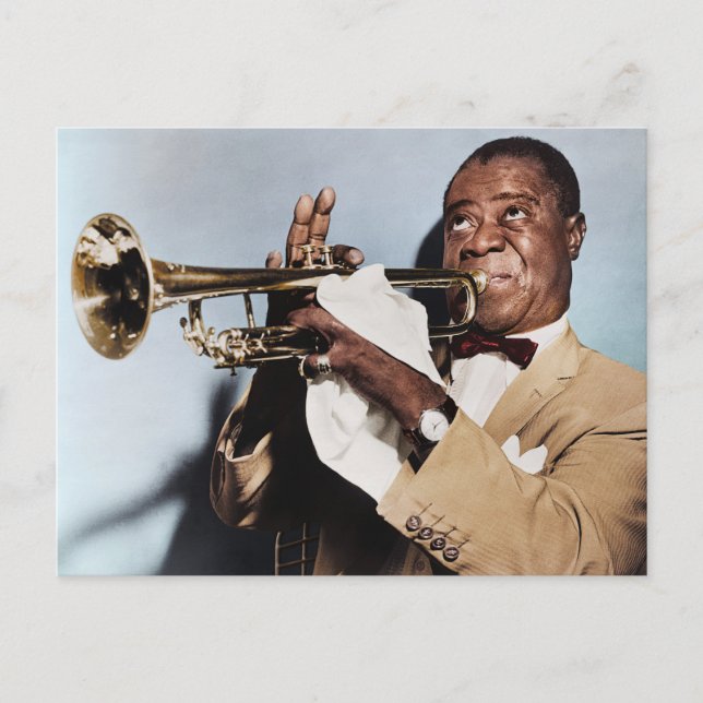 Postal Louis Armstrong (Anverso)