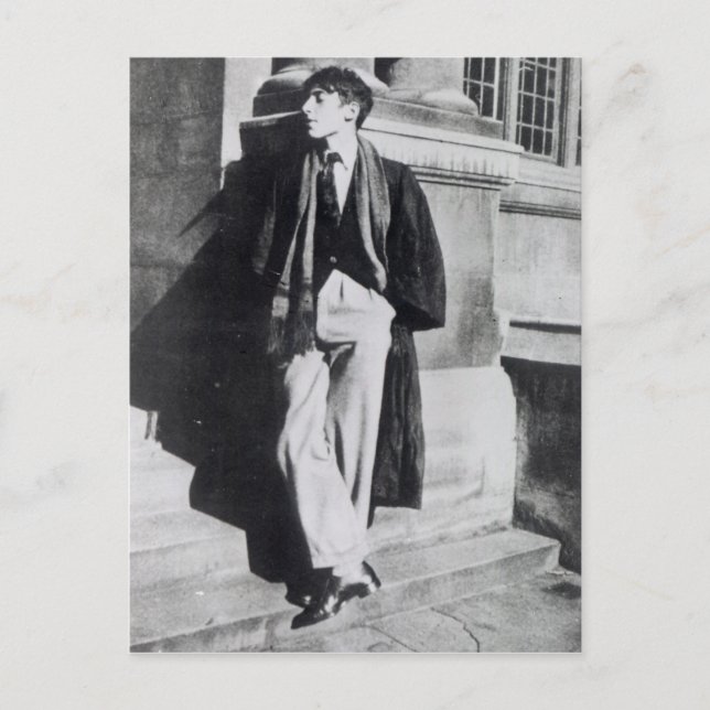 Postal Louis MacNeice durante su tiempo en Oxford (Anverso)