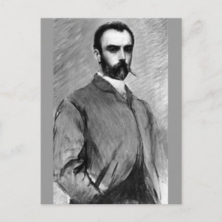 Postal Louis Ricardo Falero - Selfportrait