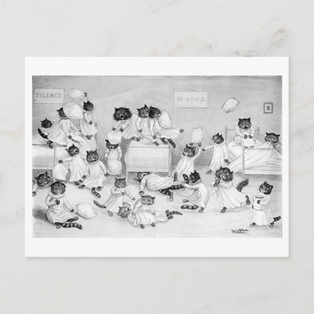 Postal Louis Wain (Anverso)