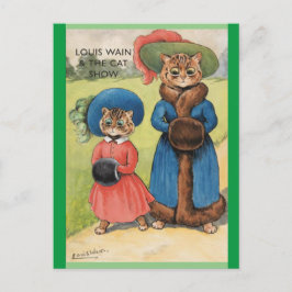 Postal Louis Wain, El Espectáculo De Gatos, Arte