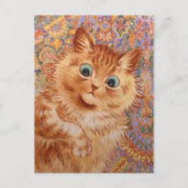 Postal Louis Wain Gato de jengibre sorprendido CC1082