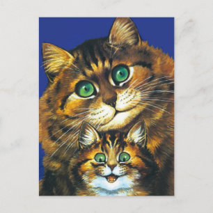 POSTAL LOUIS WAIN MOTHER CAT Y CHILE POSTCARD