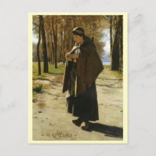 Postal Louis Welden Hawkins, un campesino