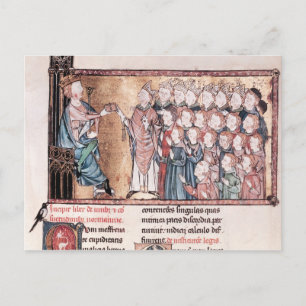 Postal Louis X Stubborn Giving the Charter