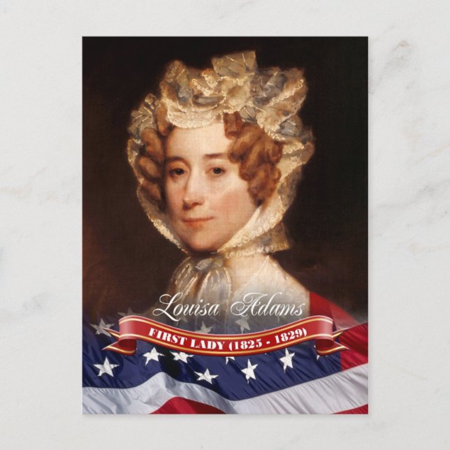 Postal Louisa Adams, Primera Dama de los Estados Unidos (Anverso)
