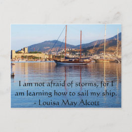 Postal Louisa May Alcott inspirador QUOTE
