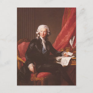 Postal Louise Elisabeth Brun-Portrait de Charles Calonne