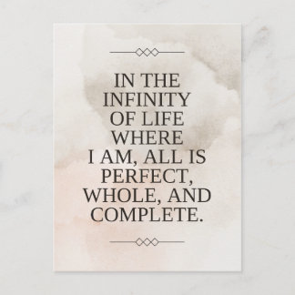 Postal Louise Hay Quote - Todo es perfecto