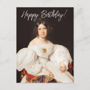 Postal Louise Mayer Ferdinand Waldmueller Feliz Cumpleaño