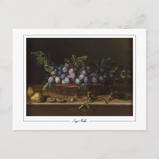 Postal Louise Moillon #8 - Postcard Bella Artes (Anverso)