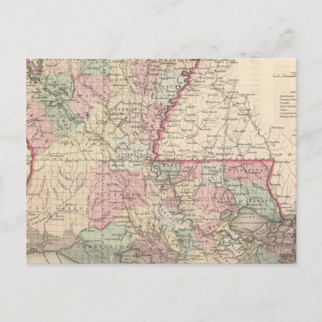 Postal Louisiana 6 (Anverso)