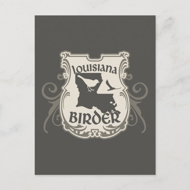 Postal Louisiana Birder (Anverso)