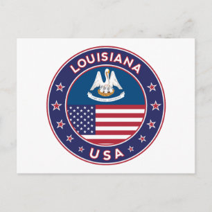 Postal Louisiana, estuche de teléfono de Luisiana, pegati