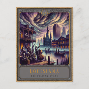 Postal Louisiana   Postcarta de arte gótico