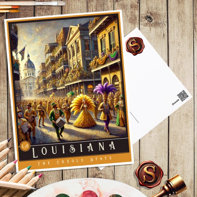 Postal Louisiana | Postcarta estatal hiperrealista (Subido por el creador)