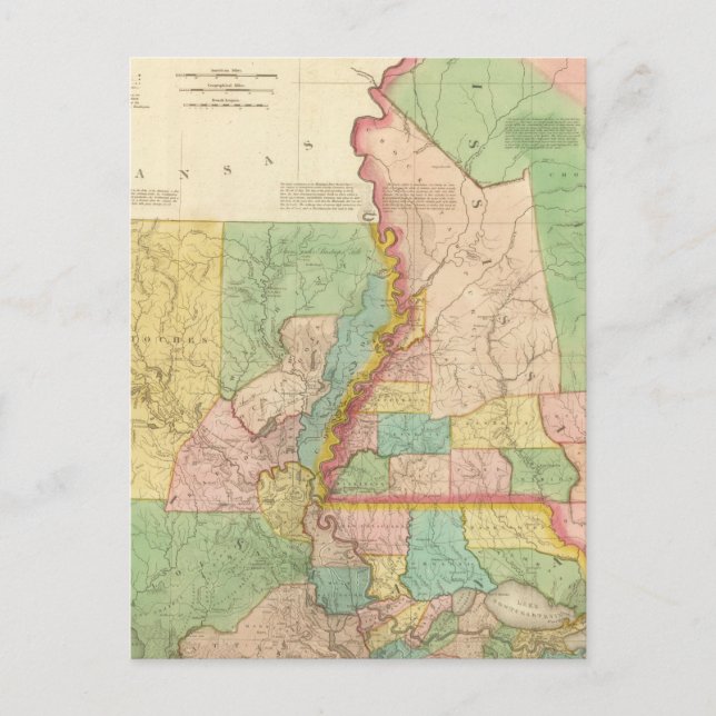 Postal Louisiana y Misisipi 3 (Anverso)