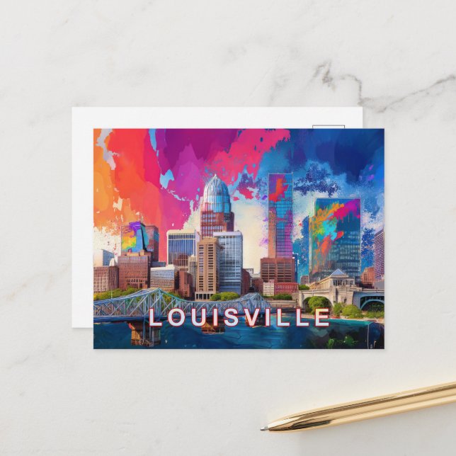 Postal Louisville Derby City (Anverso/Reverso In Situ)
