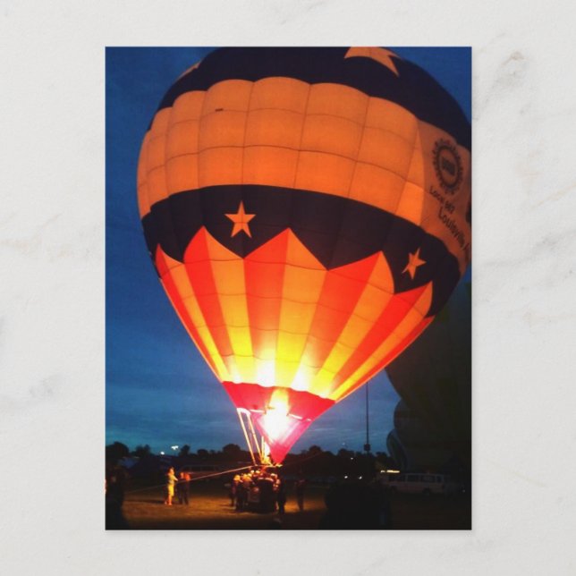 Postal Louisville Derby Festival Balloon Glow Postcard (Anverso)