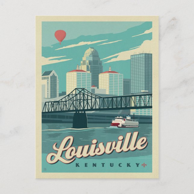 Postal Louisville, Kentucky (Anverso)