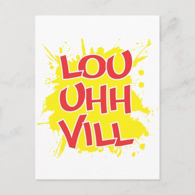 Postal Louisville, Kentucky Lou Uh Ville Louie Ville KY (Anverso)