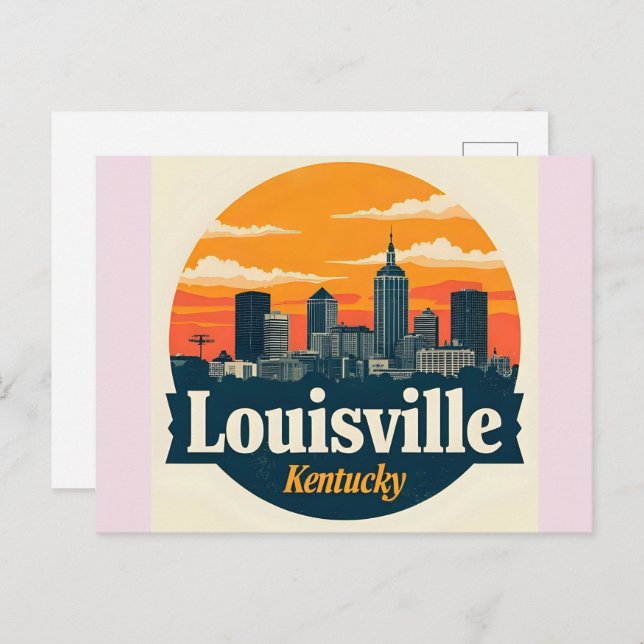 Postal Louisville Kentucky USA Skyline (Anverso / Reverso)