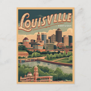 Postal Louisville Kentucky Vintage, Viajes