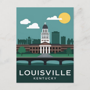 Postal Louisville Kentucky Vintage, Viajes