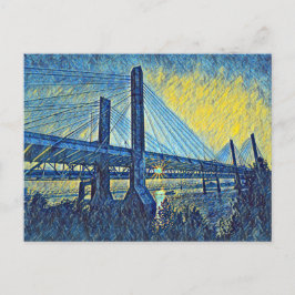 Postal Louisville, KY Abraham Lincoln Bridge Painting