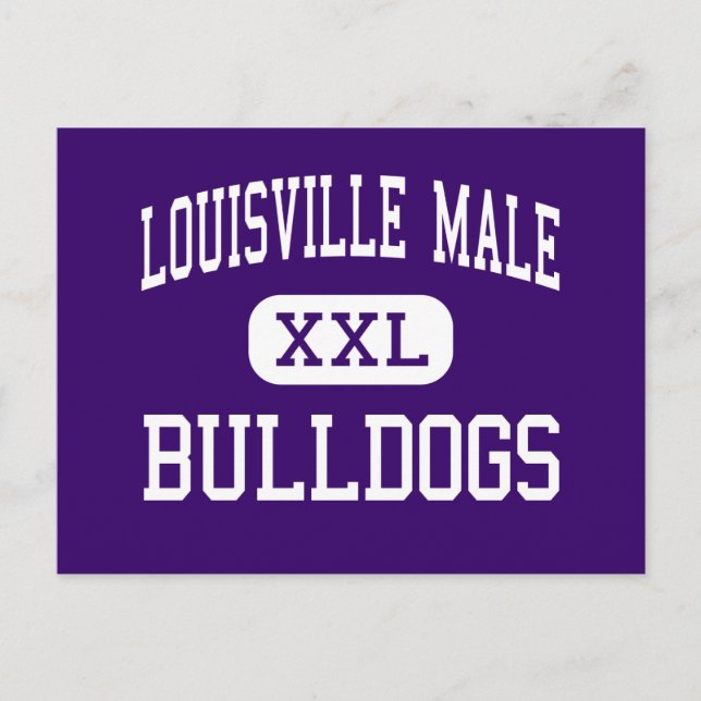 Postal Louisville Male - Bulldoges - Alto - Louisville (Anverso)