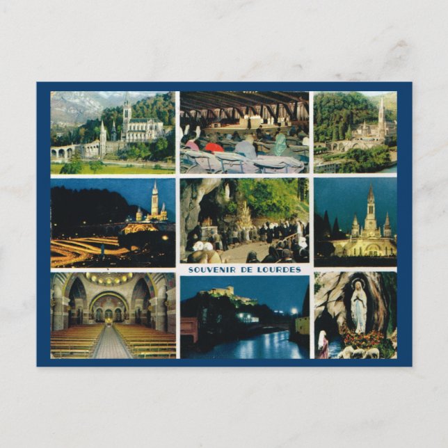 Postal Lourdes, Multiview (Anverso)