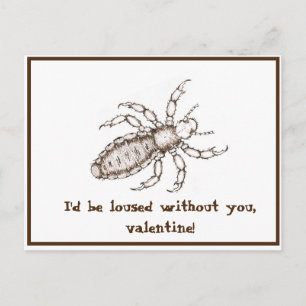 Postal louse valentine divertida