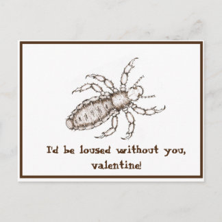Postal louse valentine divertida