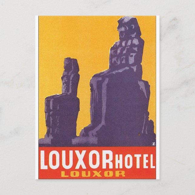Postal Louxor Hotel Vintage Travel Poster (Anverso)