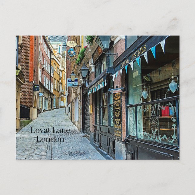 Postal Lovat Lane, Londres, Inglaterra, (Anverso)