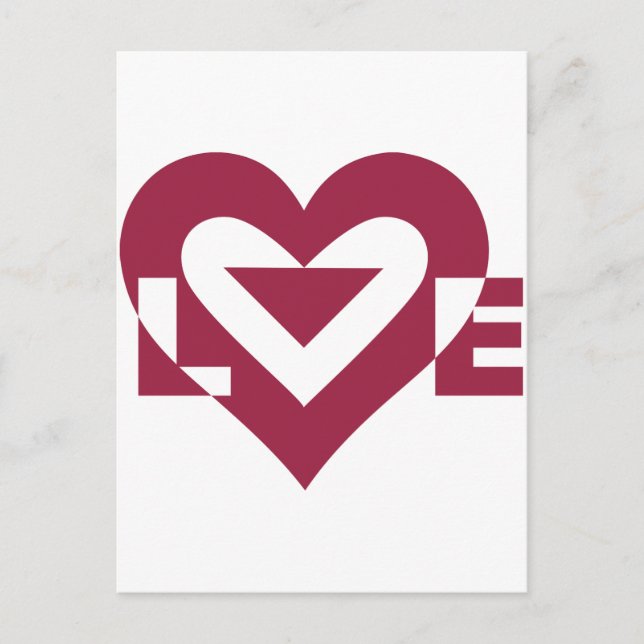 Postal Love Berry Purple (Anverso)