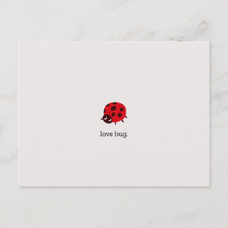 Postal Love Bug Postkarte