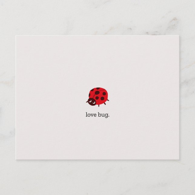 Postal Love Bug Postkarte (Anverso)