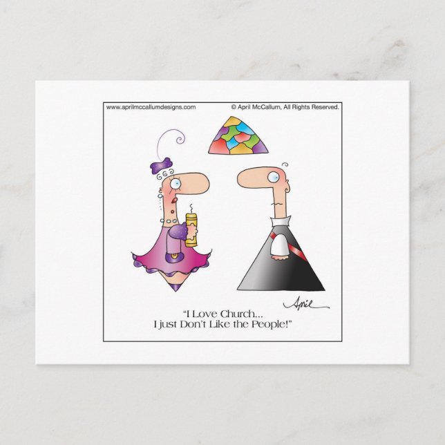 postal LOVE CHURCH de April McCallum (Anverso)
