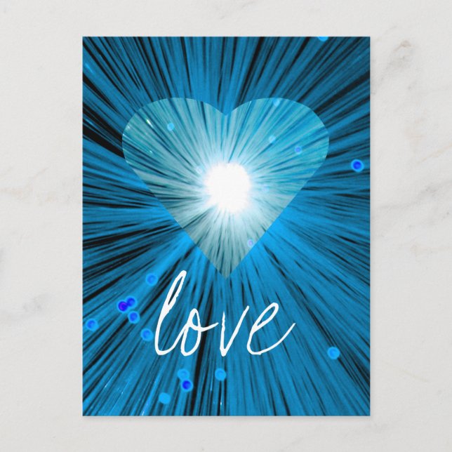 Postal "Love" de Blue Heart (Anverso)