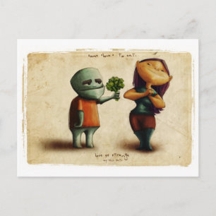 Postal Love Eextraño Critters