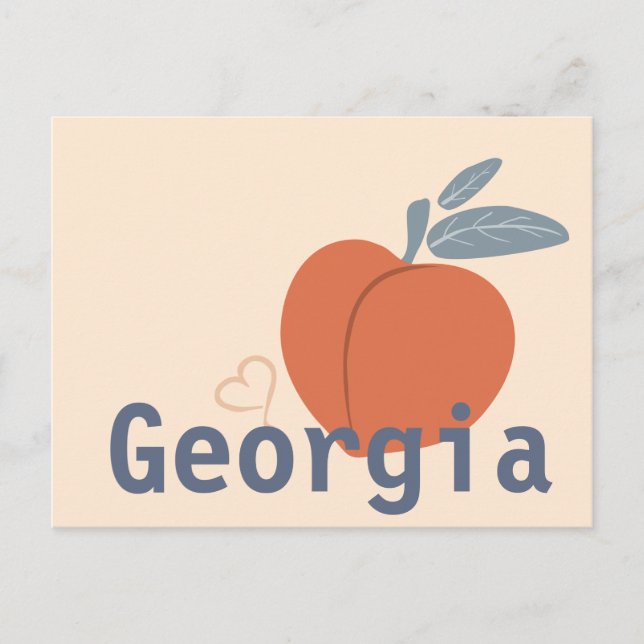 Postal Love Georgia Peach (Anverso)